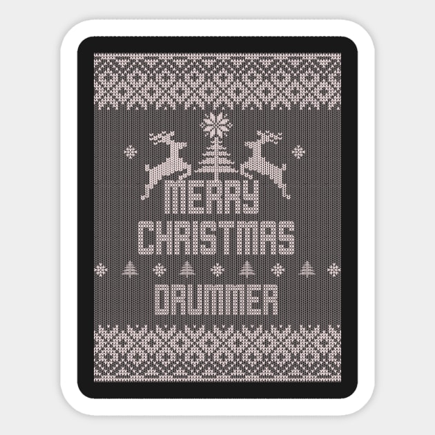 Merry Christmas DRUMMER Sticker by ramiroxavier